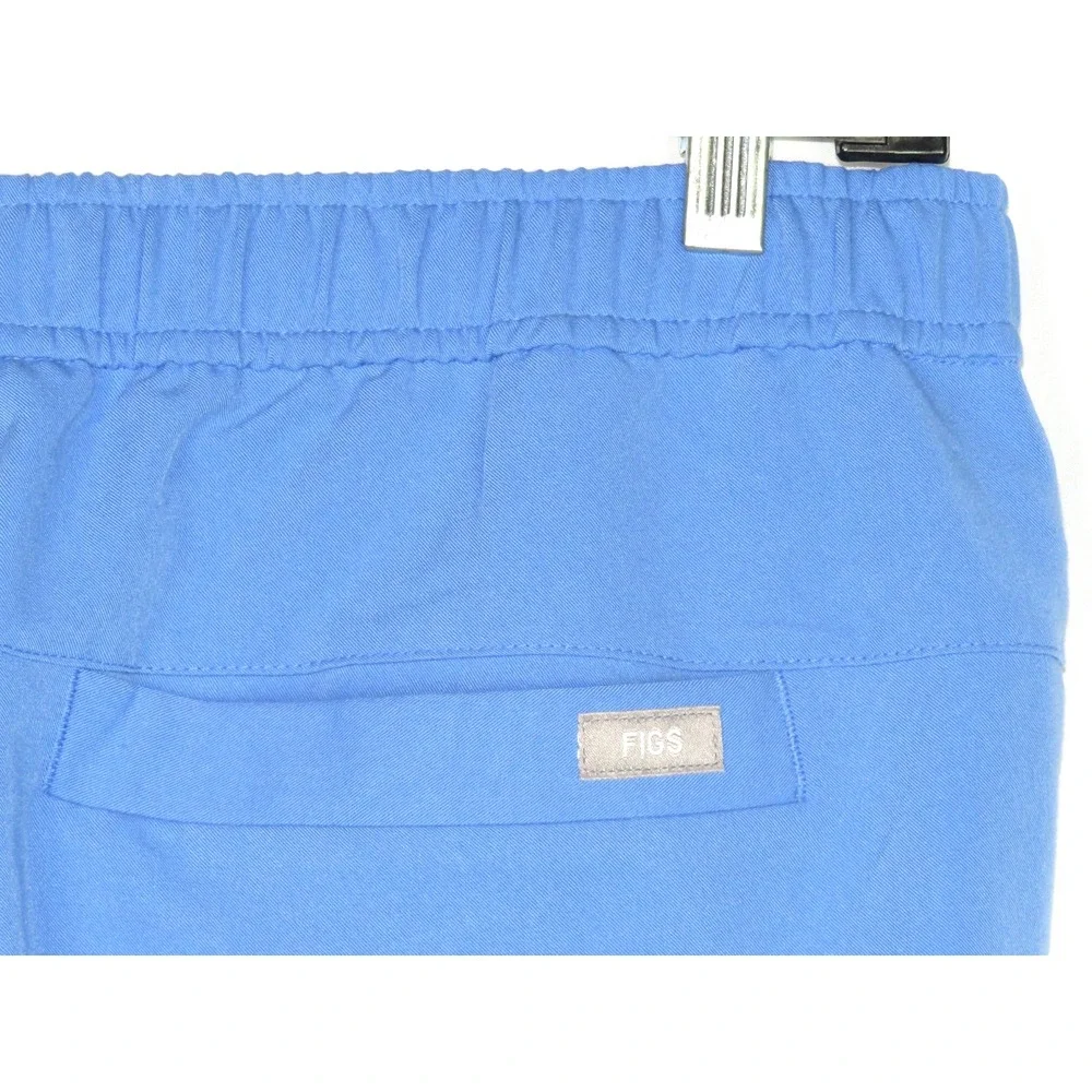 FIGS Technical Collection Light Blue Draw String Jogger Scrub Pants Men's Medium
